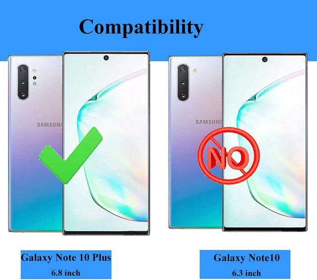 Redpepper Galaxy Cases Note 10 Plus cover nero antiurto con anello