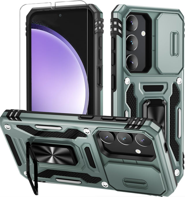 Redpepper Galaxy S25 Plus Cover Anello Verde Antiurto