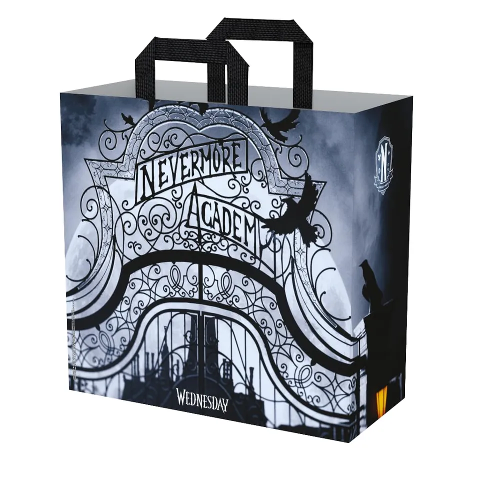 Konix Mercoledì Shopper 40x45x20 cm Nero Bianco Riciclato