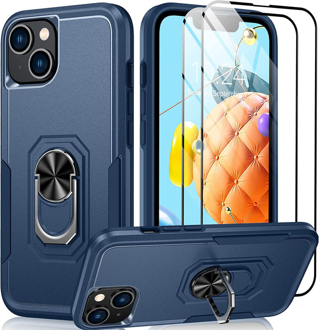 Redpepper iPhone 14 Cover Anello 360° Stand Antishock