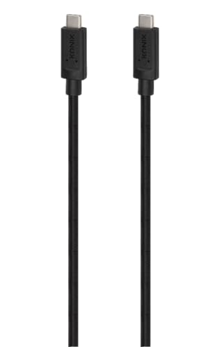 Konix Cavo USB-C a USB-C 3 m nylon nero 5 Gbps