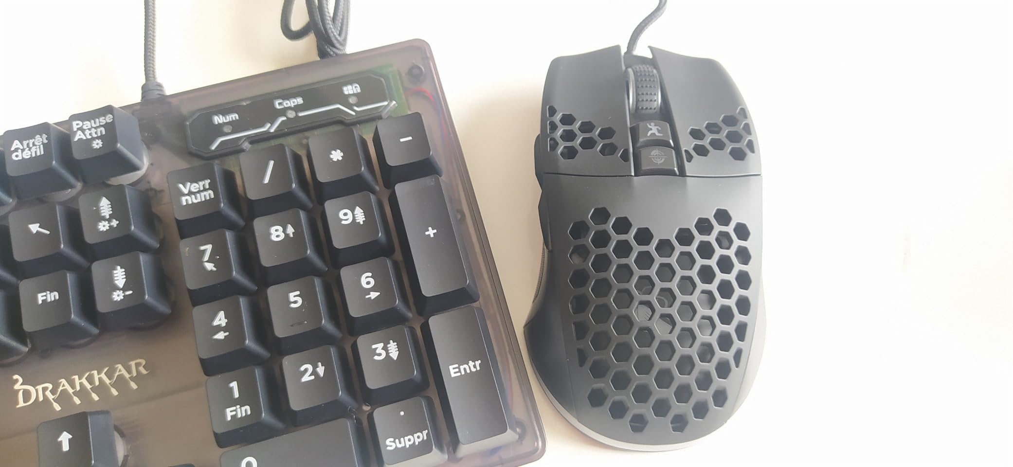 Konix Drakkar Barbarian set gaming PC tastiera AZERTY LED