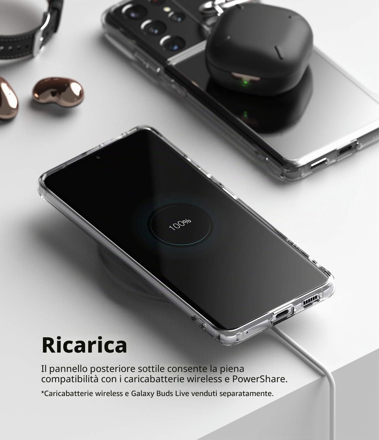 Ringke Fusion Galaxy S21 Ultra Cover Trasparente Clear