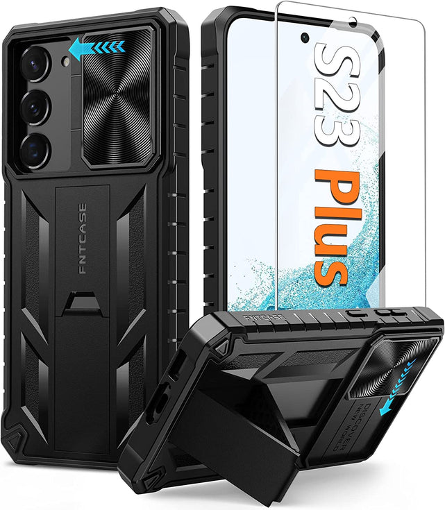 Redpepper Galaxy S23 Plus cover nera stand copricamera