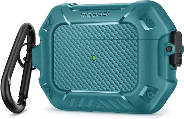 Redpepper Airpods Cases AirPods Pro custodia nera antishock moschettone
