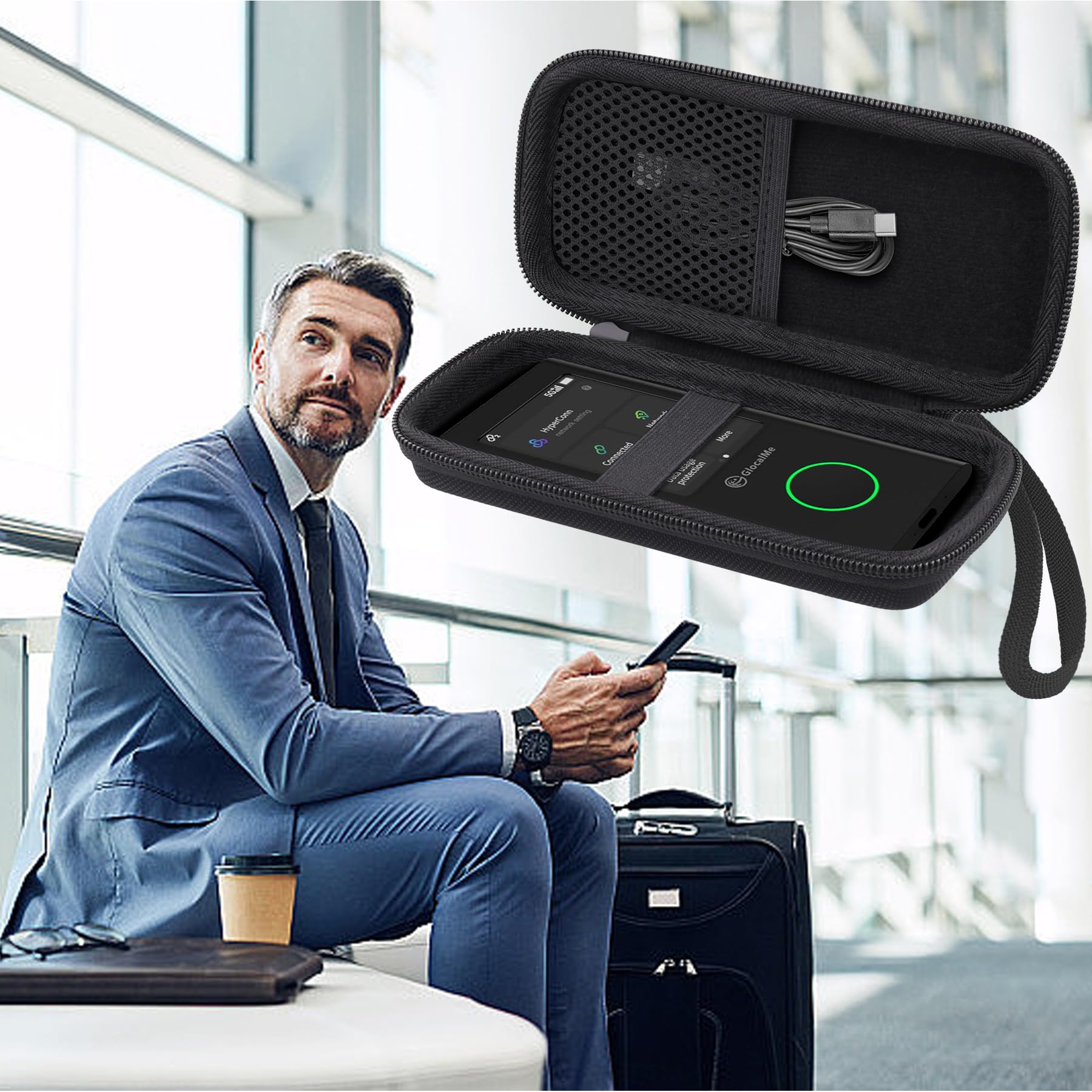 Aenllosi Custodia rigida Numen Air 5G EVA nera solo custodia