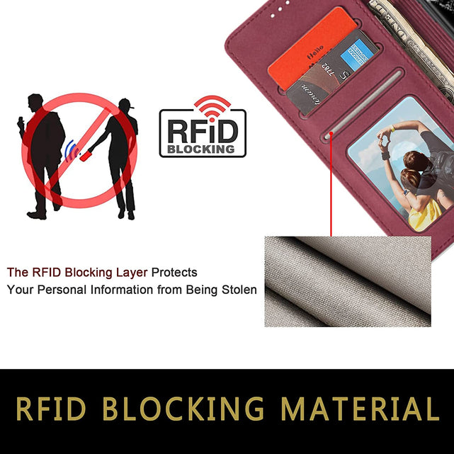Redpepper Galaxy S23 Plus Custodia Flip Pelle RFID