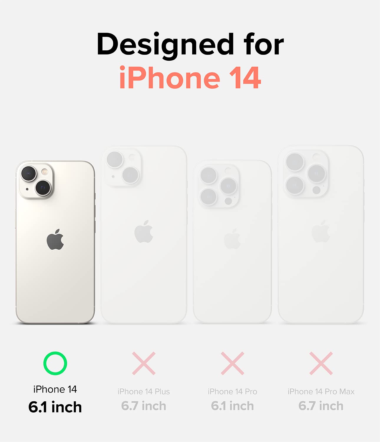 Ringke Fusion Design cover iPhone 14 trasparente floral fiori antishock