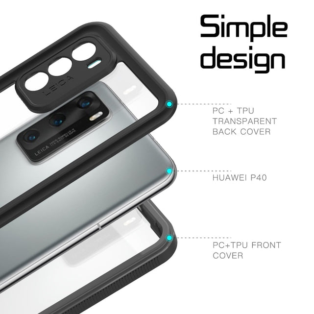 Redpepper Huawei Cases Cover Huawei P30 Pro Nera Impermeabile