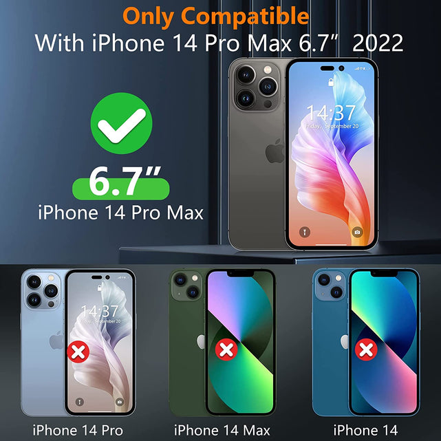 Redpepper iPhone 14 Pro Max cover nera magnetica opaca