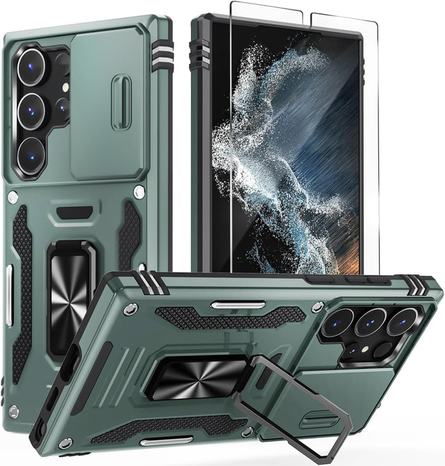 Redpepper Galaxy S25/S24 Plus cover verde camera scorrevole