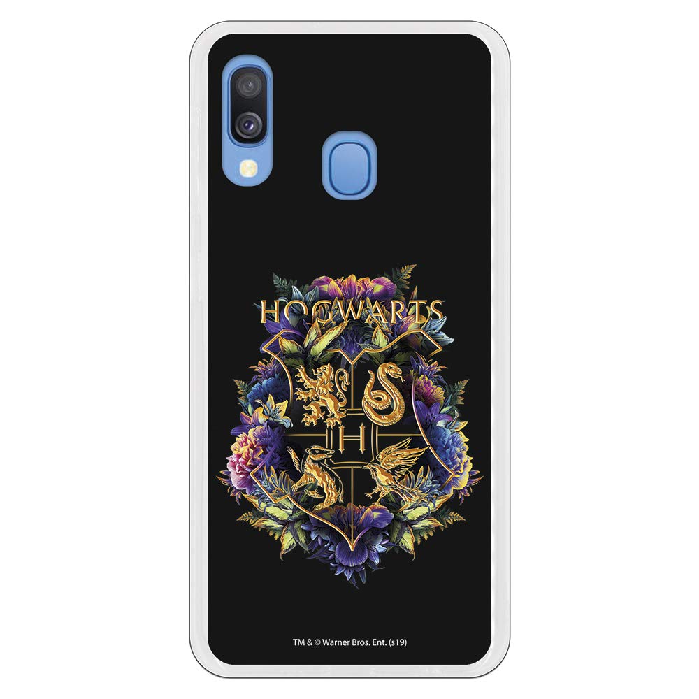 La Casa de las Carcasas Harry Potter cover Galaxy A20e Hogwarts Floral silicone