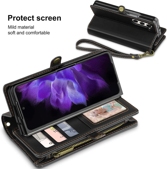 Redpepper Galaxy Z Fold 5 cover portafoglio viola scuro