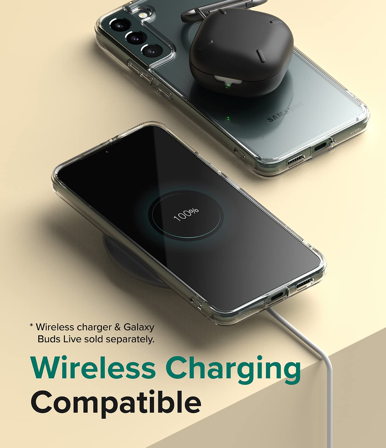 Ringke Fusion Cover Galaxy S22 Plus 5G Trasparente Clear Antiurto