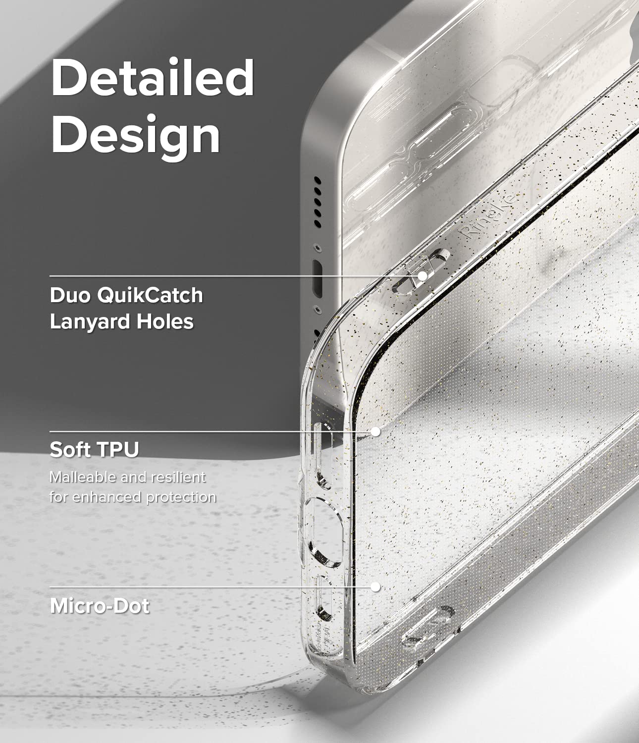 Ringke Air Cover iPhone 14 Glitter Clear Trasparente TPU
