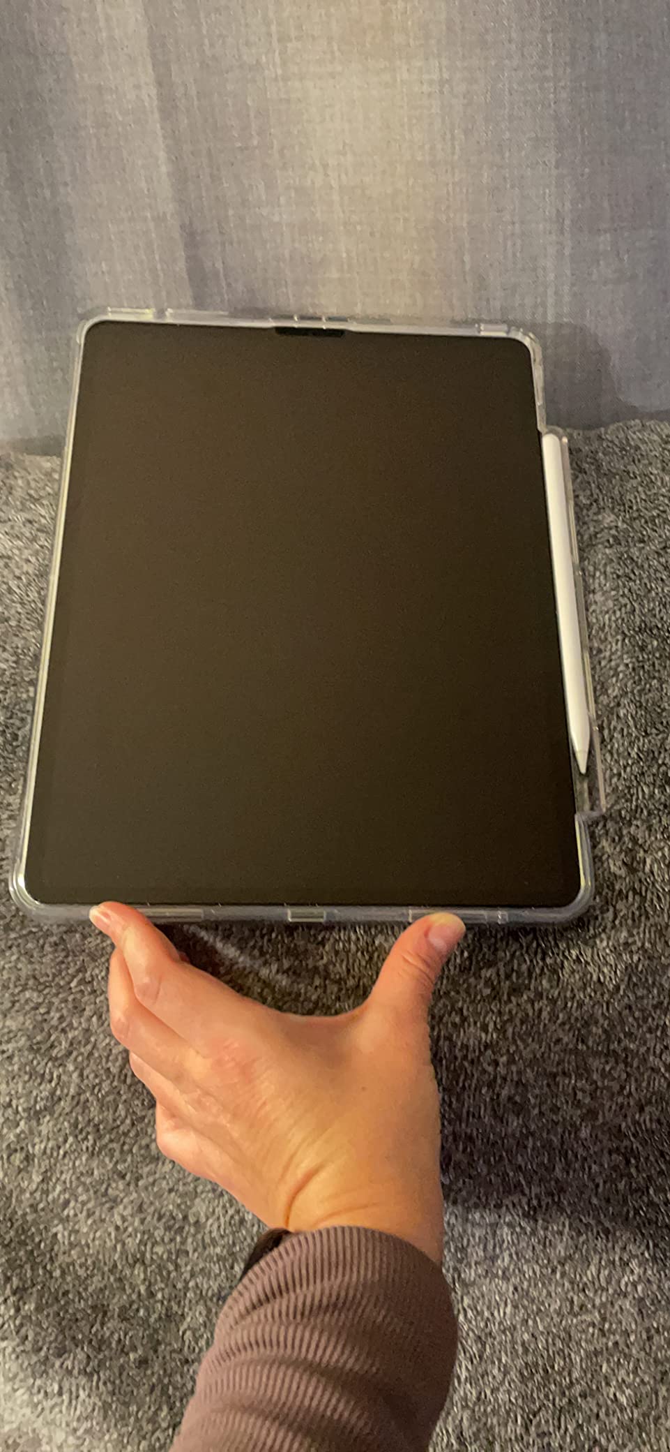 Ringke Fusion Plus iPad Pro 12.9 cover con supporto grigia