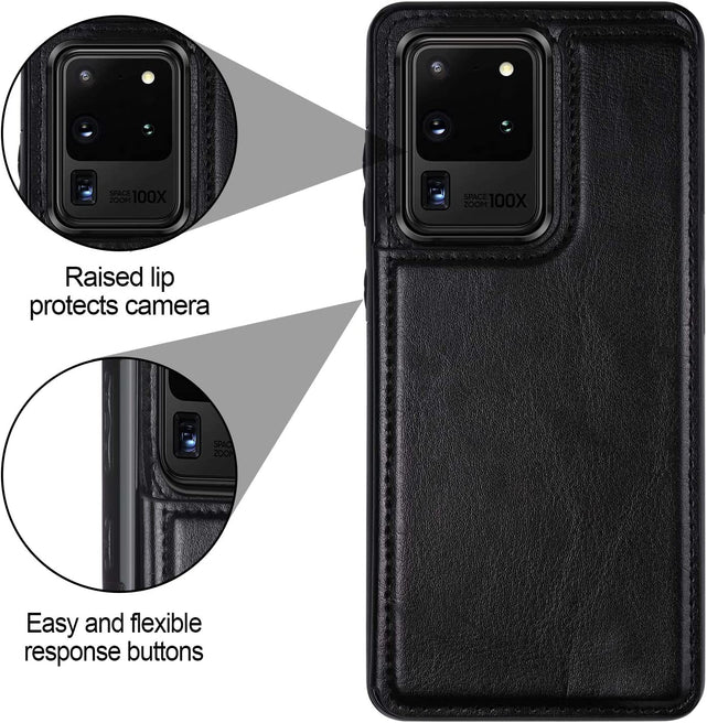 Redpepper Galaxy S20 Ultra Cover Pelle Portafoglio 3 Slot