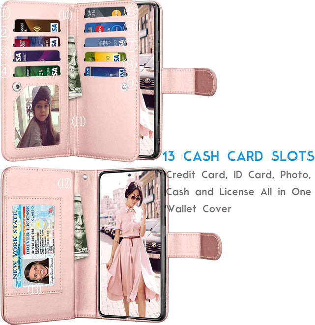 Redpepper Galaxy S23 Custodia Pelle Portafoglio Staccabile
