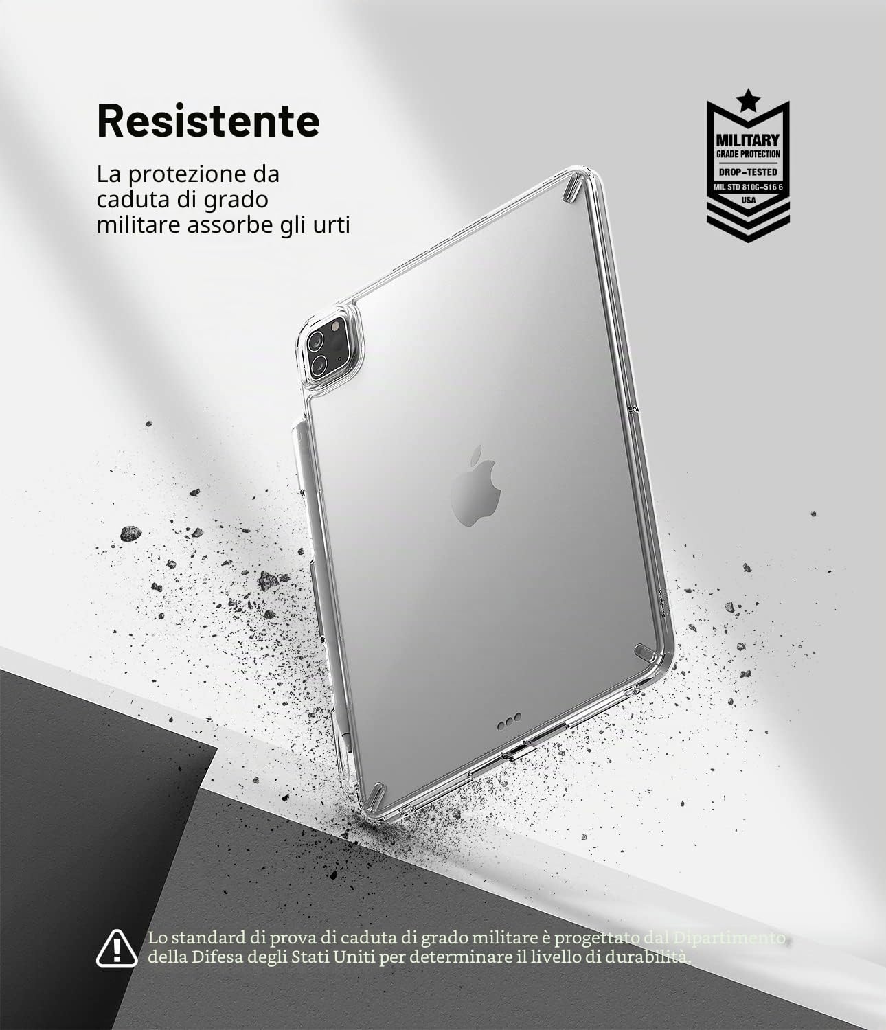 Ringke Fusion Cover iPad Pro 11 Trasparente Porta Pencil