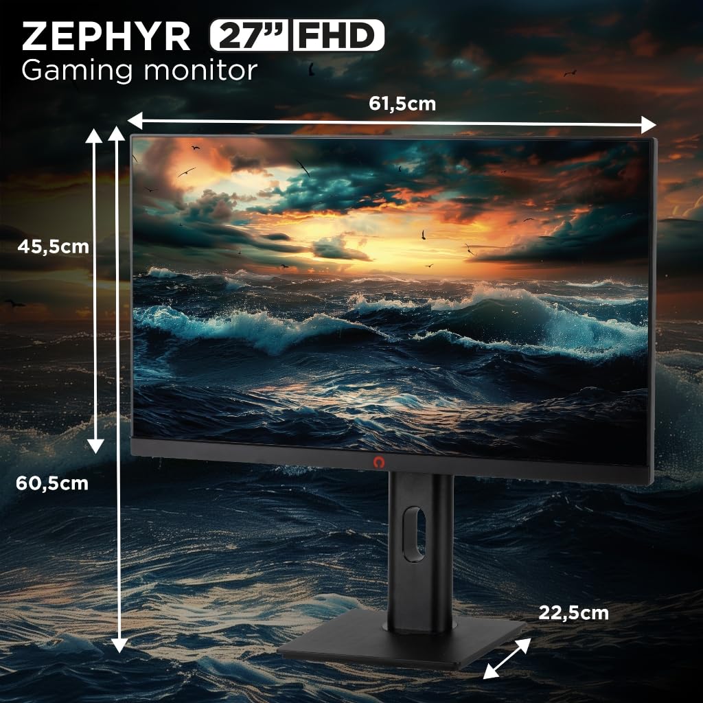 Konix Zephyr Monitor Gaming 27" Full HD 180Hz IPS 1ms