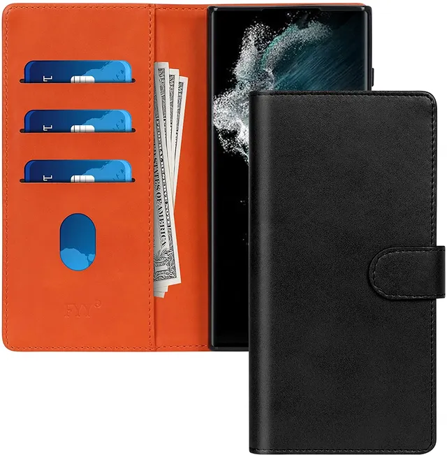 Redpepper Galaxy Cases cover S22 Ultra portafoglio pelle stand