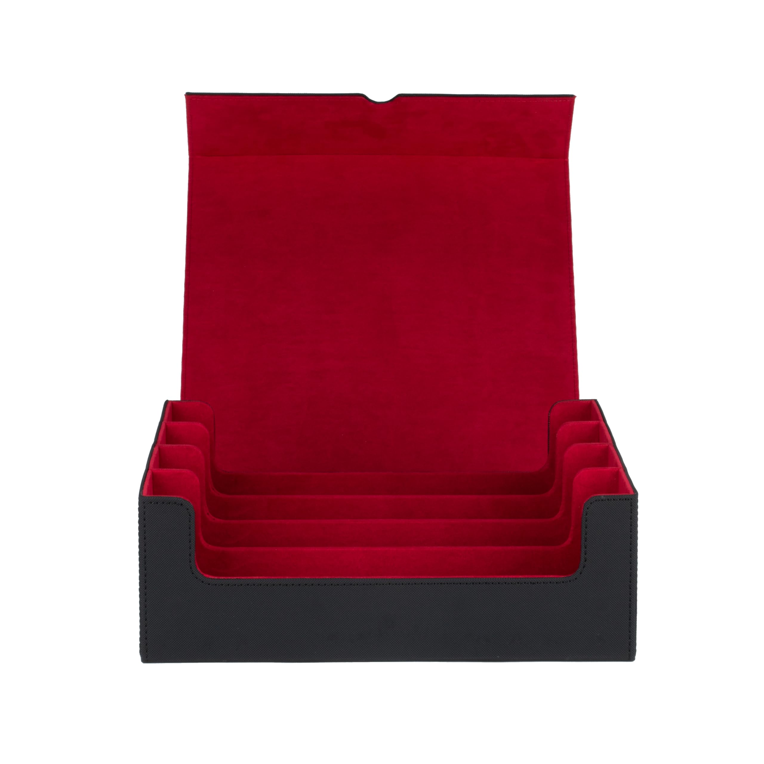Konix Deckbox 4 Scomparti 63x88 mm Nero per Carte TCG