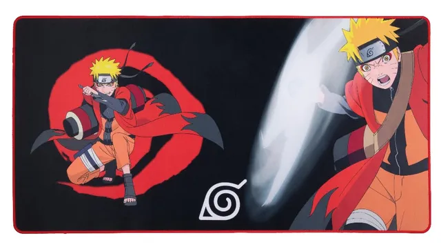Konix Mouse Pads tappetino gaming XXL 90x46 Naruto Eremita nero