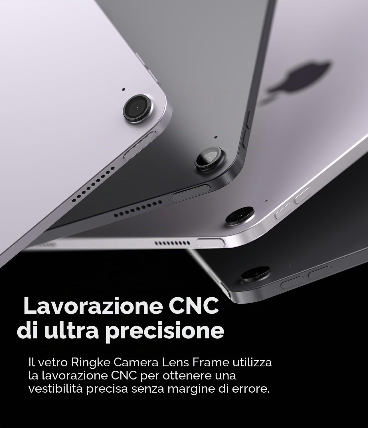 Ringke Camera Lens Frame Glass 2pz iPad Air 11/13 Nero
