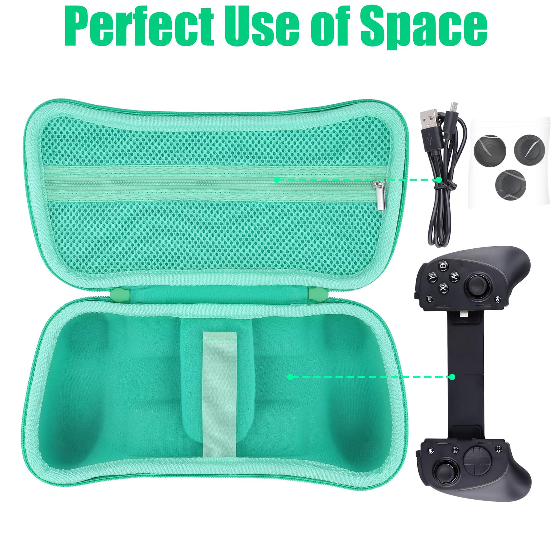 Aenllosi Game Controller Case custodia Kishi EVA nera