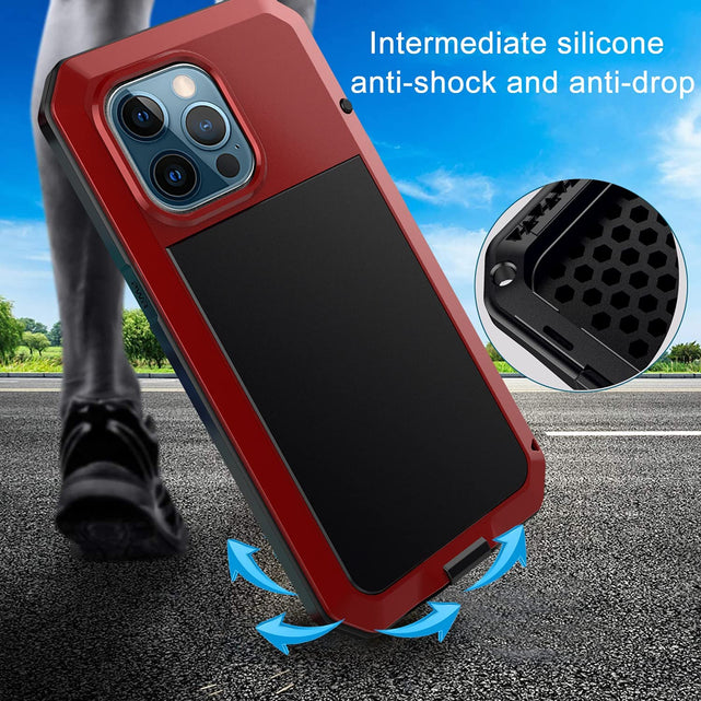 Redpepper iPhone 13 Pro Custodia Corazzata Alluminio Antishock