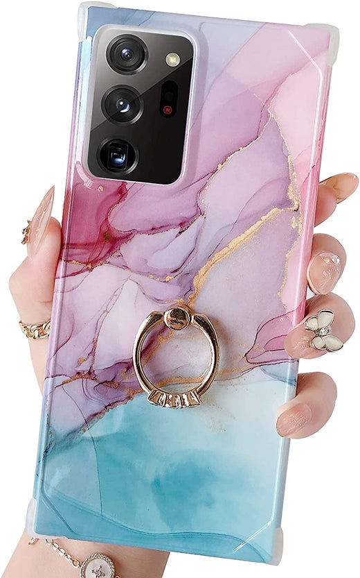 Redpepper Note 20 Ultra Cover Silicone con anello supporto 360°