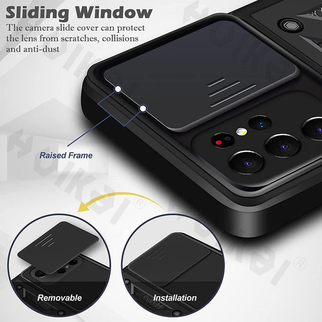 Redpepper S21 Ultra Cover Antiurto Nera con Anello