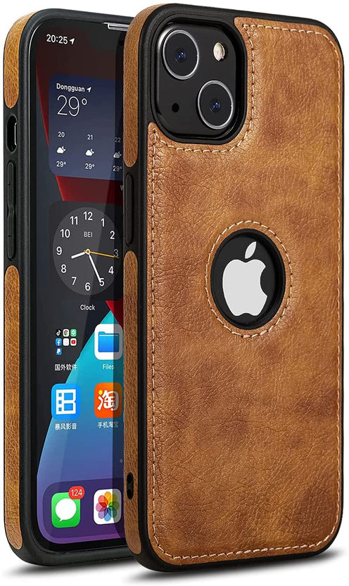 Redpepper iPhone 13 Mini cover pelle slim logo a vista