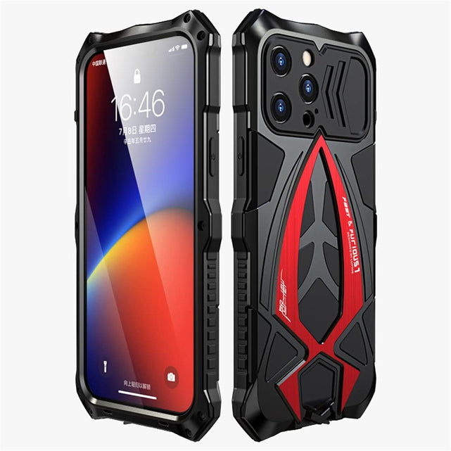 Redpepper Apple Cases iPhone 13 Pro Max cover armor nero rosso