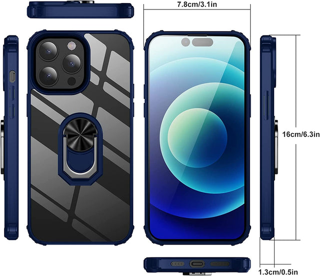 Redpepper iPhone 14 Pro Max cover trasparente con anello