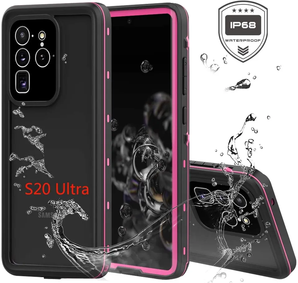 Redpepper Galaxy S20 Ultra Cover Impermeabile IP68 Nera