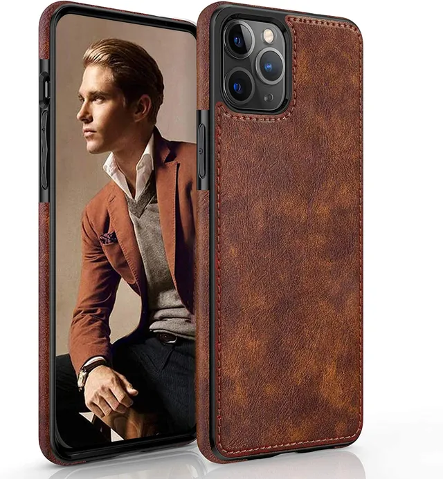 Redpepper iPhone 14 Pro cover pelle business marrone