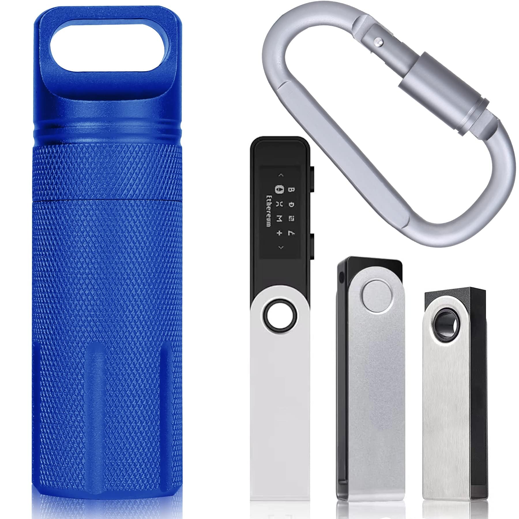 Aenllosi SSD Case custodia alluminio Ledger Nano X nero antiurto