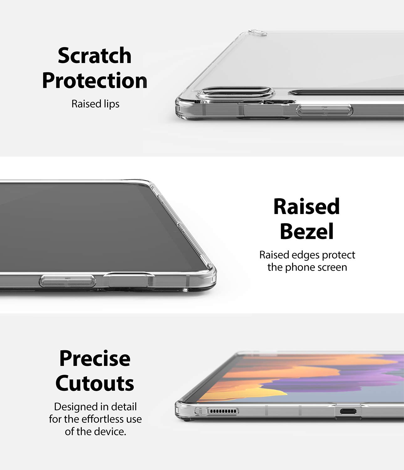 Ringke Fusion cover Galaxy Tab S8 S7 trasparente Clear S Pen