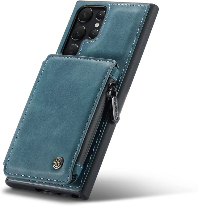 Redpepper Galaxy Cases wallet S22 Ultra nero con zip RFID