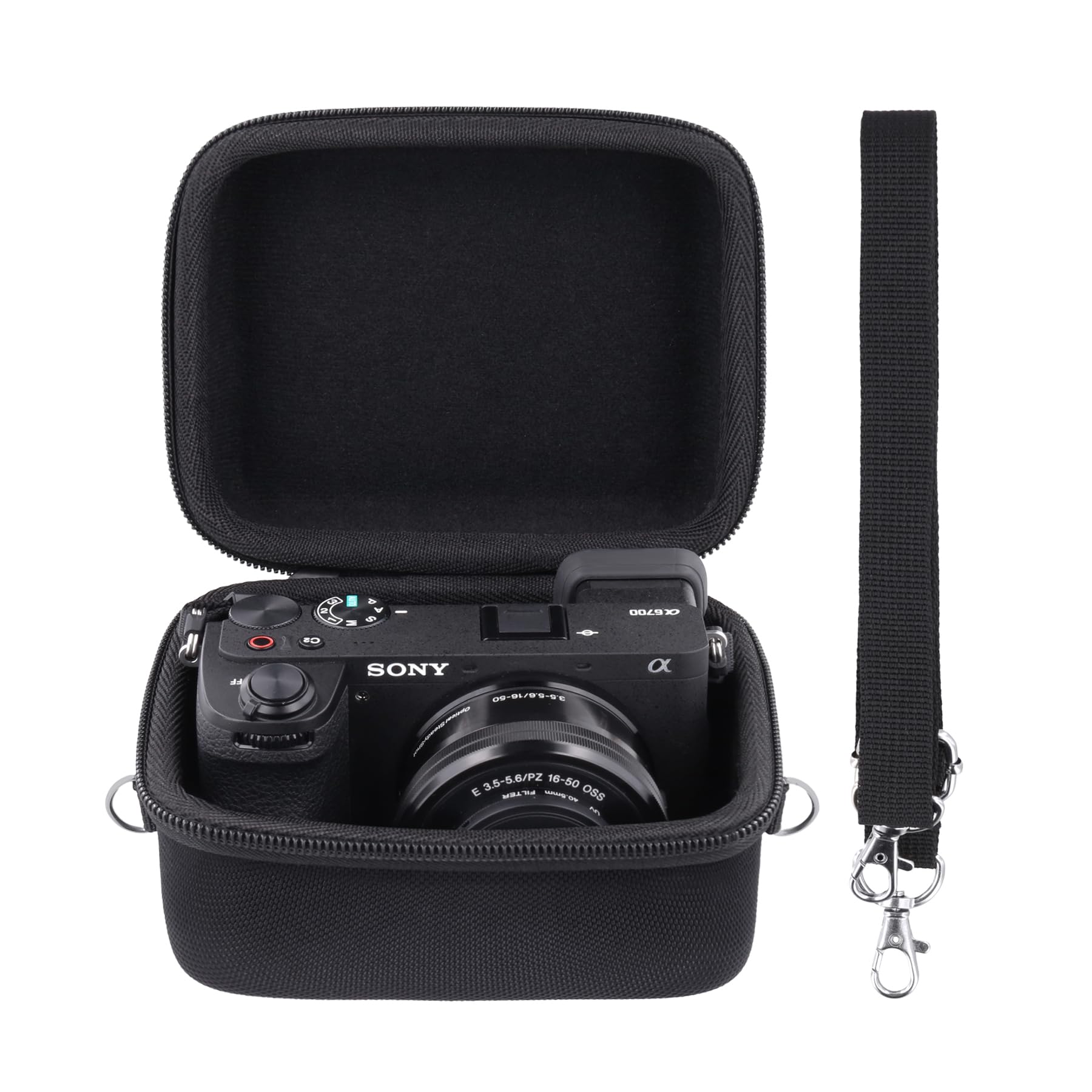 Aenllosi Camera Case Custodia Sony Alpha 16-50mm Nero EVA