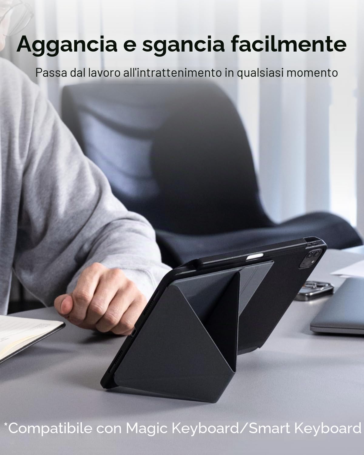 MOFT Snap Series supporto tablet 9,7-12,9" Grigio
