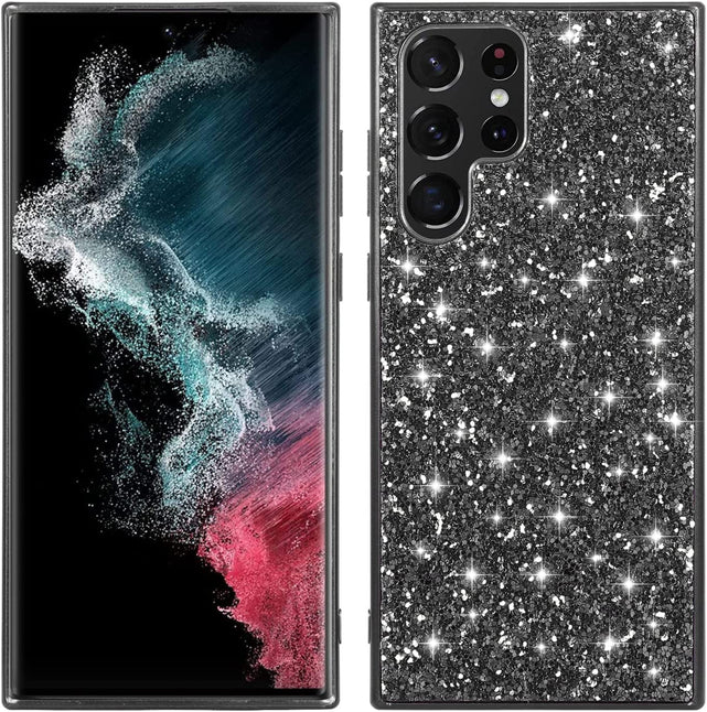 Redpepper Galaxy S23 Ultra Cover Glitter Doppio Strato