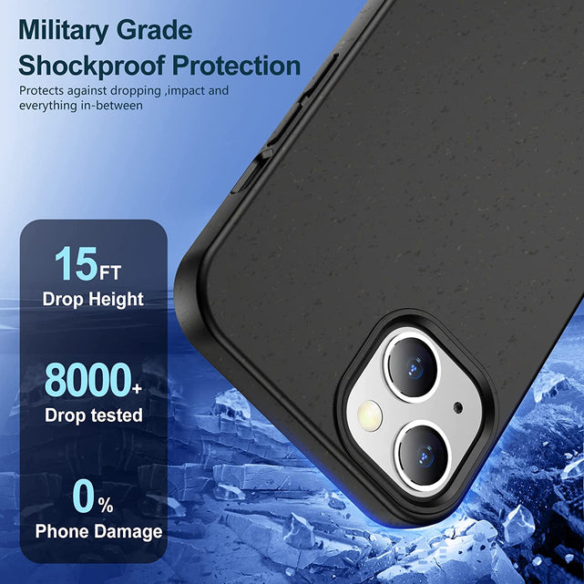 Redpepper Apple Cases cover iPhone 14 Plus nera maculata bio