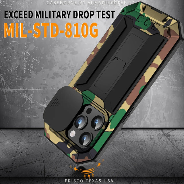 Redpepper iPhone 16 Pro Max cover armor alluminio stand