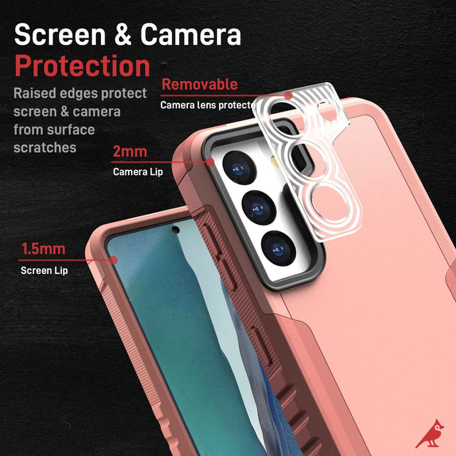 Redpepper Galaxy S21 cover rosa antishock leggera