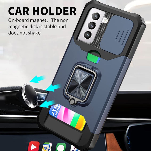 Redpepper Galaxy S21 Plus Cover Anello Porta Carte