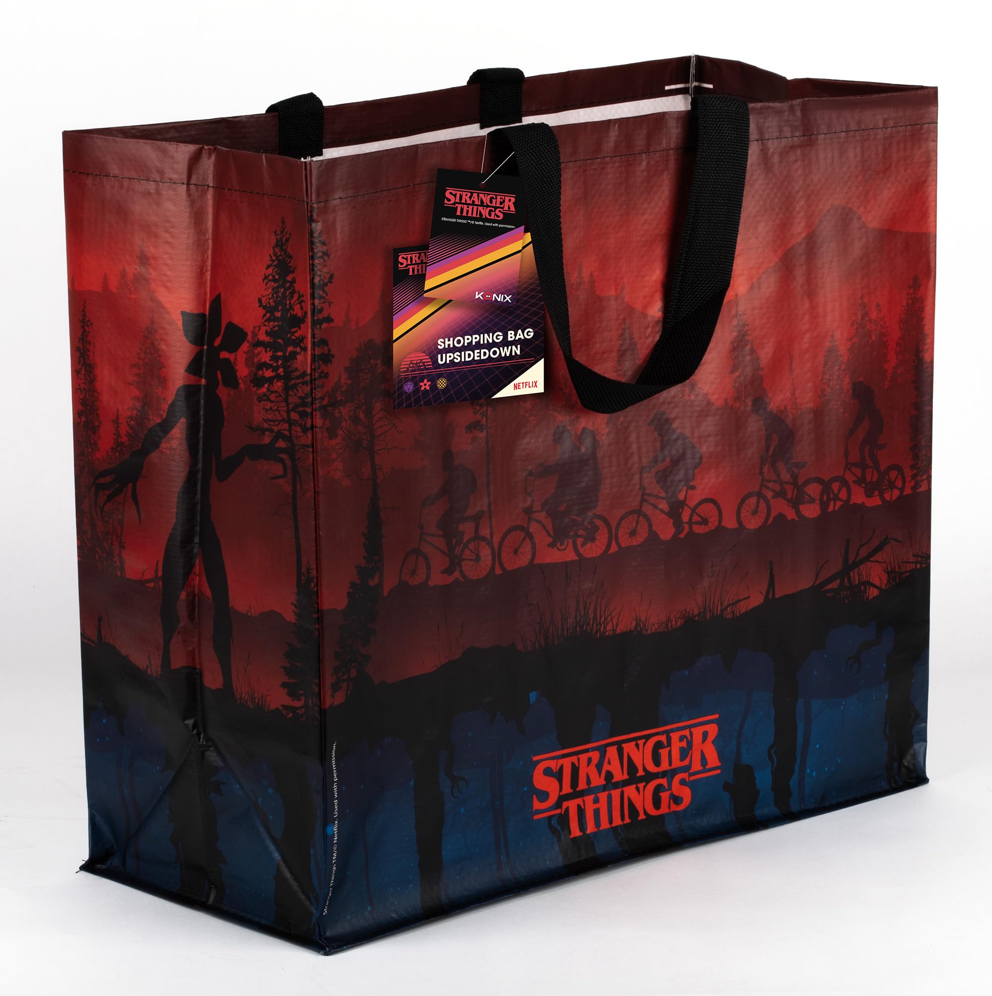 Konix Stranger Things borsa spesa 40x45x20 riciclata Upside Down