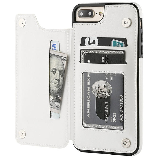 Redpepper iPhone 14 cover portafoglio pelle retro carte