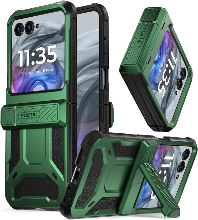 Redpepper Razr Plus 2024 cover rugged rossa con stand